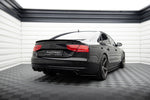 Maxton Parts - Diffusor Flaps passend für Audi A8 D4 schwarz Hochglanz