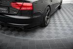 Maxton Parts - Diffusor Flaps passend für Audi A8 D4 schwarz Hochglanz
