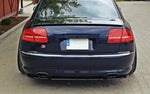 Maxton Parts - Diffusor Flaps passend für Audi A8 W12 D3 schwarz Hochglanz
