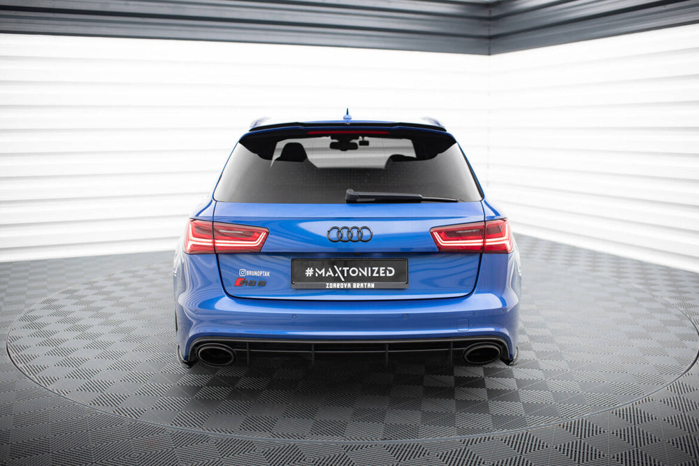 Maxton Parts - Diffusor Flaps passend für Audi Audi RS6 C7 / C7 FL schwarz Hochglanz