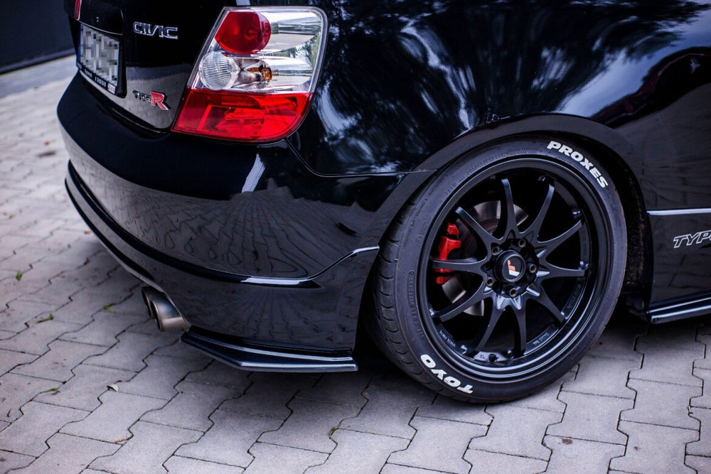 Maxton Parts - Diffusor Flaps passend für Audi Honda Civic EP3 (MK7) TYPE-R/S FL schwarz Hochglanz