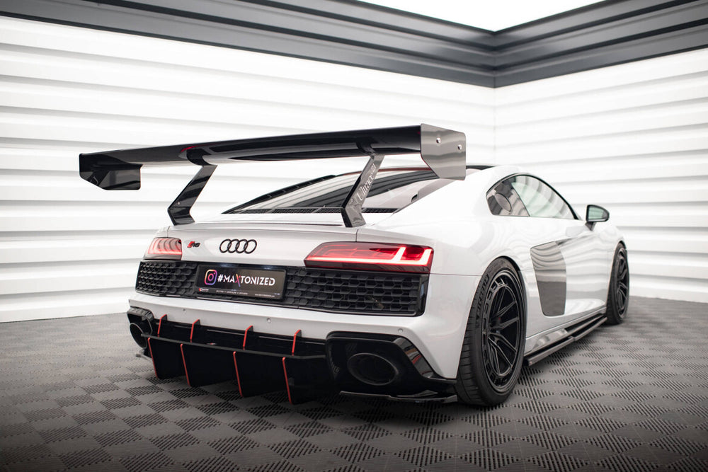 Maxton Parts - Diffusor Flaps passend für Audi R8 Mk2 FL schwarz Hochglanz