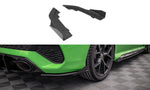 Maxton Parts - Diffusor Flaps passend für Audi RS3 Limousine 8Y roter Kern + Hochglanz Flaps