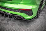 Maxton Parts - Diffusor Flaps passend für Audi RS3 Limousine 8Y schwarz Hochglanz (AU-RS3-8Y-S-RSD1-G)