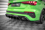 Maxton Parts - Diffusor Flaps passend für Audi RS3 Limousine 8Y schwarz Hochglanz (AU-RS3-8Y-S-RSD1-G)