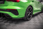 Maxton Parts - Diffusor Flaps passend für Audi RS3 Limousine 8Y schwarz Hochglanz (AURS38YSCNC-RSD1B+RSF1-G)
