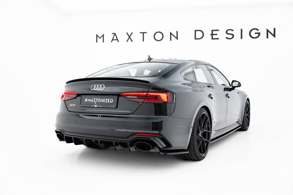 Maxton Parts - Diffusor Flaps passend für Audi RS5 Coupe / Sportback F5 schwarz Hochglanz (AU-RS5-2-RSD1-G)