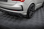 Maxton Parts - Diffusor Flaps passend für Audi RSQ3 Sportback / SUV F3 schwarz Hochglanz