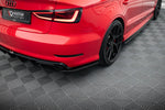 Maxton Parts - Diffusor Flaps passend für Audi S3 Limousine 8V schwarz Hochglanz (AU-S3-3-S-RSD1-G)