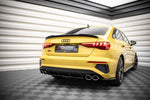 Maxton Parts - Diffusor Flaps passend für Audi S3 Limousine 8Y schwarz Hochglanz (AU-S3-8Y-S-RSD1-G)