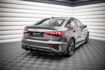 Maxton Parts - Diffusor Flaps passend für Audi S3 Limousine 8Y schwarz Hochglanz (AUS38YSCNC-RSD1B+RSF1-G)