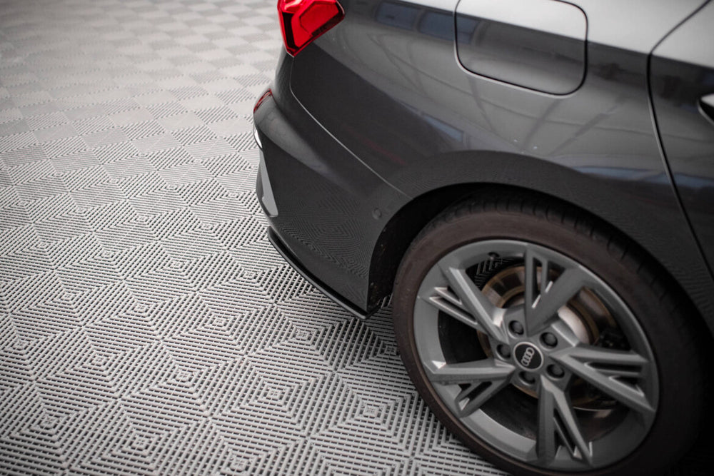 Maxton Parts - Diffusor Flaps passend für Audi S3 Limousine 8Y schwarz matt