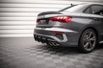 Maxton Parts - Diffusor Flaps passend für Audi S3 Limousine 8Y schwarz matt