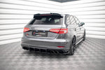 Maxton Parts - Diffusor Flaps passend für Audi S3 Sportback 8V FL schwarz Hochglanz (AUS33FSBCNC-RSF1-G)