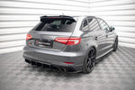 Maxton Parts - Diffusor Flaps passend für Audi S3 Sportback 8V FL schwarz matt