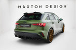 Maxton Parts - Diffusor Flaps passend für Audi S3 Sportback 8Y FL schwarz matt