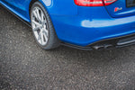 Maxton Parts - Diffusor Flaps passend für Audi S4 / A4 S-Line B8 Limousine schwarz Hochglanz