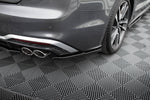 Maxton Parts - Diffusor Flaps passend für Audi S5 Sportback / Coupe F5 FL schwarz Hochglanz