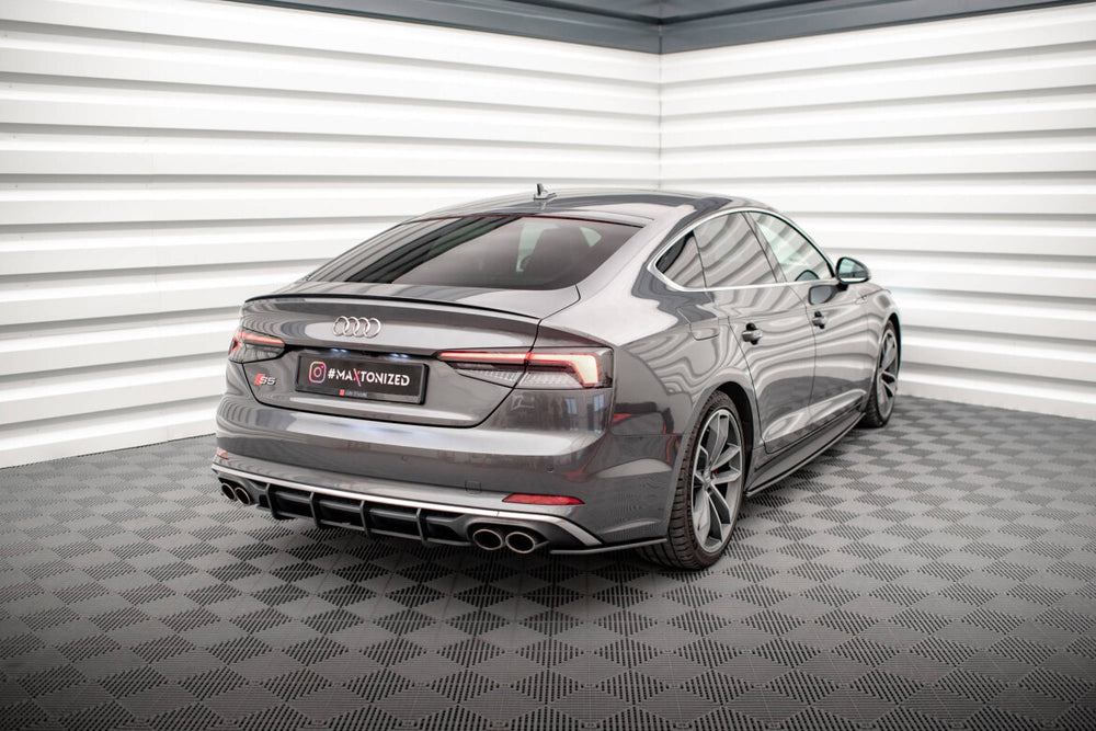 Maxton Parts - Diffusor Flaps passend für Audi S5 Sportback F5 schwarz matt