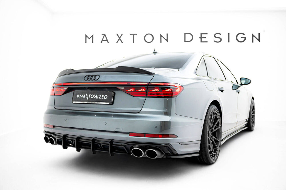 Maxton Parts - Diffusor Flaps passend für Audi S8 D5 FL schwarz Hochglanz
