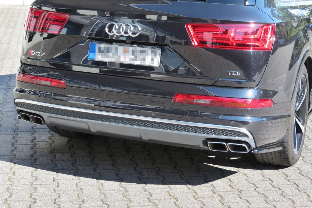 Maxton Parts - Diffusor Flaps passend für Audi SQ7 / Q7 S-Line Mk.2 schwarz Hochglanz