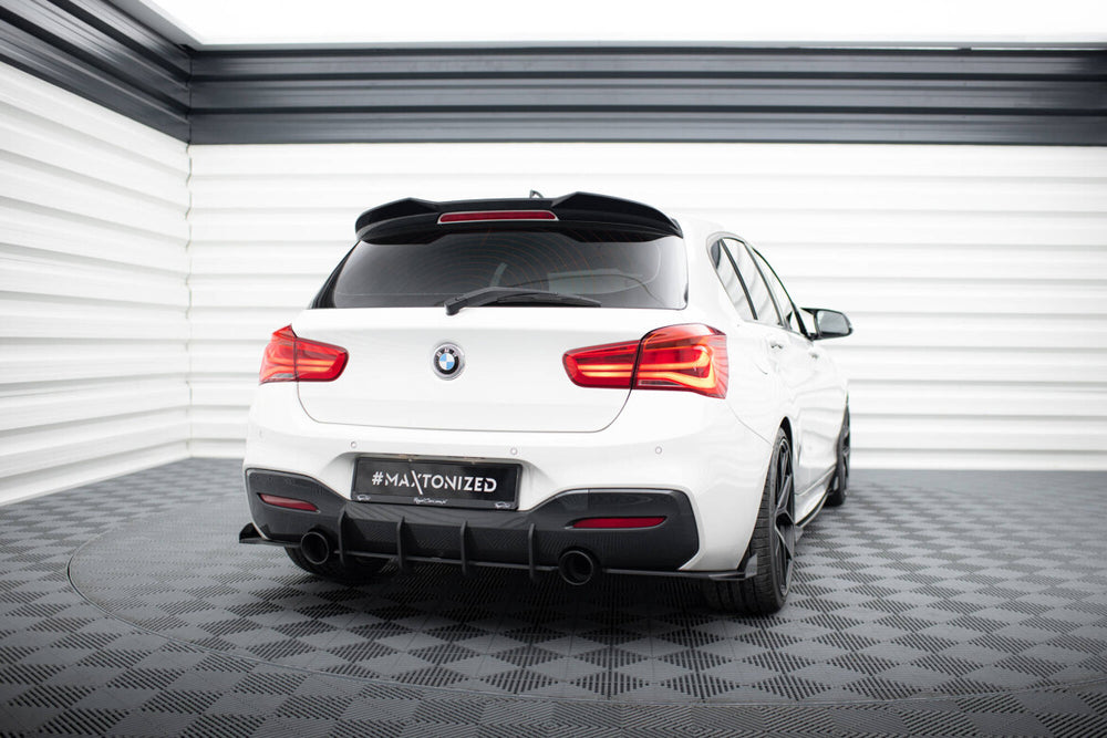 Maxton Parts - Diffusor Flaps passend für BMW 1er F20 M-Paket FL / M140i schwarz Hochglanz