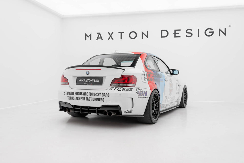 Maxton Parts - Diffusor Flaps passend für BMW 1er M Coupe E82 schwarz Hochglanz