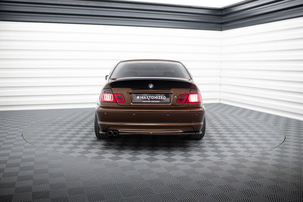 Maxton Parts - Diffusor Flaps passend für BMW 3er E46 M Paket Coupe schwarz Hochglanz