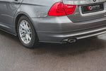 Maxton Parts - Diffusor Flaps passend für BMW 3er E91 FL schwarz Hochglanz