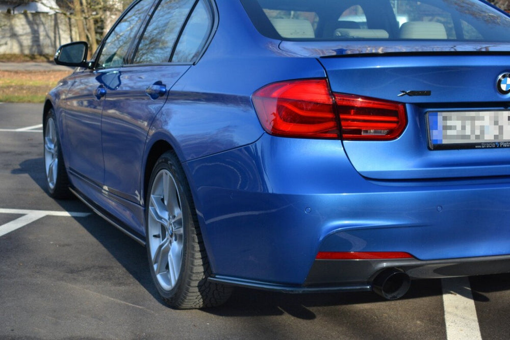 Maxton Parts - Diffusor Flaps passend für BMW 3er M-Paket Limousine / Touring F30 / F30 FL / F31 / F31 FL schwarz Hochglanz
