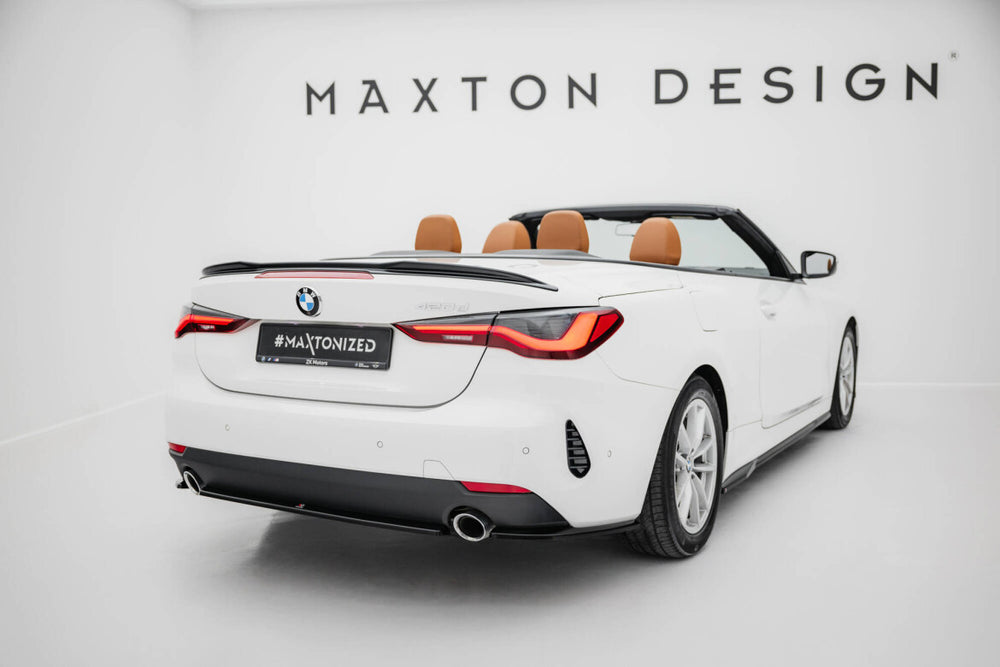 Maxton Parts - Diffusor Flaps passend für BMW 4er Coupe / Cabrio G22 / G23 schwarz Hochglanz