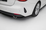 Maxton Parts - Diffusor Flaps passend für BMW 4er Coupe / Cabrio G22 / G23 schwarz Hochglanz