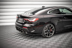 Maxton Parts - Diffusor Flaps passend für BMW 4er M-Paket G22 / G23 / G22 FL / G23 FL schwarz Hochglanz (BM4G22MPACKCNC-RSD1B+RSF1-G)
