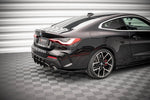 Maxton Parts - Diffusor Flaps passend für BMW 4er M-Paket G22 / G23 / G22 FL / G23 FL schwarz Hochglanz (BM4G22MPACKCNC-RSF1-G)