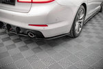 Maxton Parts - Diffusor Flaps passend für BMW 5er G30 / G31 schwarz Hochglanz