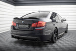 Maxton Parts - Diffusor Flaps passend für BMW 5er M-Paket Limousine /Touring F10/F11 (mit zwei Einzel Endstücken) schwarz Hochglanz