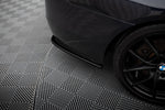 Maxton Parts - Diffusor Flaps passend für BMW 5er M-Paket Limousine /Touring F10/F11 (mit zwei Einzel Endstücken) schwarz Hochglanz