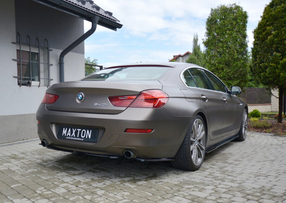 Maxton Parts - Diffusor Flaps passend für BMW 6er GRAN Coupe schwarz Hochglanz
