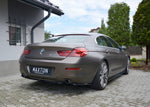 Maxton Parts - Diffusor Flaps passend für BMW 6er GRAN Coupe schwarz Hochglanz