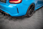 Maxton Parts - Diffusor Flaps passend für BMW M2 F87 schwarz Hochglanz (BM287MCOMPCNC-RSD1B+RSF1-G)