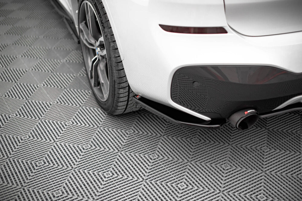Maxton Parts - Diffusor Flaps passend für BMW X1 M-Paket F48 / F48 FL schwarz Hochglanz