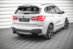 Maxton Parts - Diffusor Flaps passend für BMW X1 M-Paket F48 / F48 FL schwarz Hochglanz