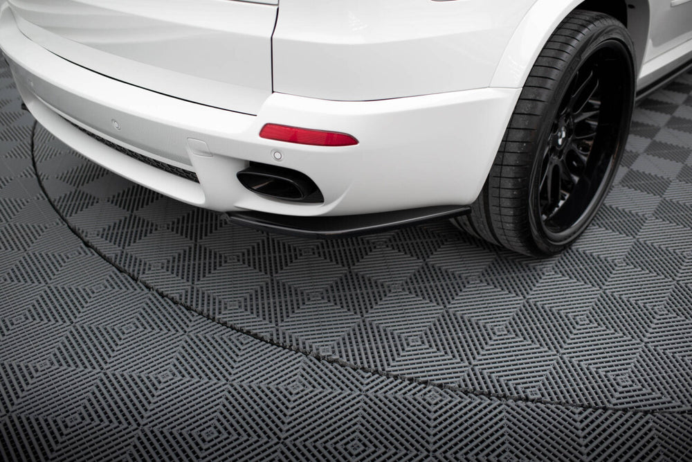 Maxton Parts - Diffusor Flaps passend für BMW X5 E70 FL M Paket schwarz Hochglanz