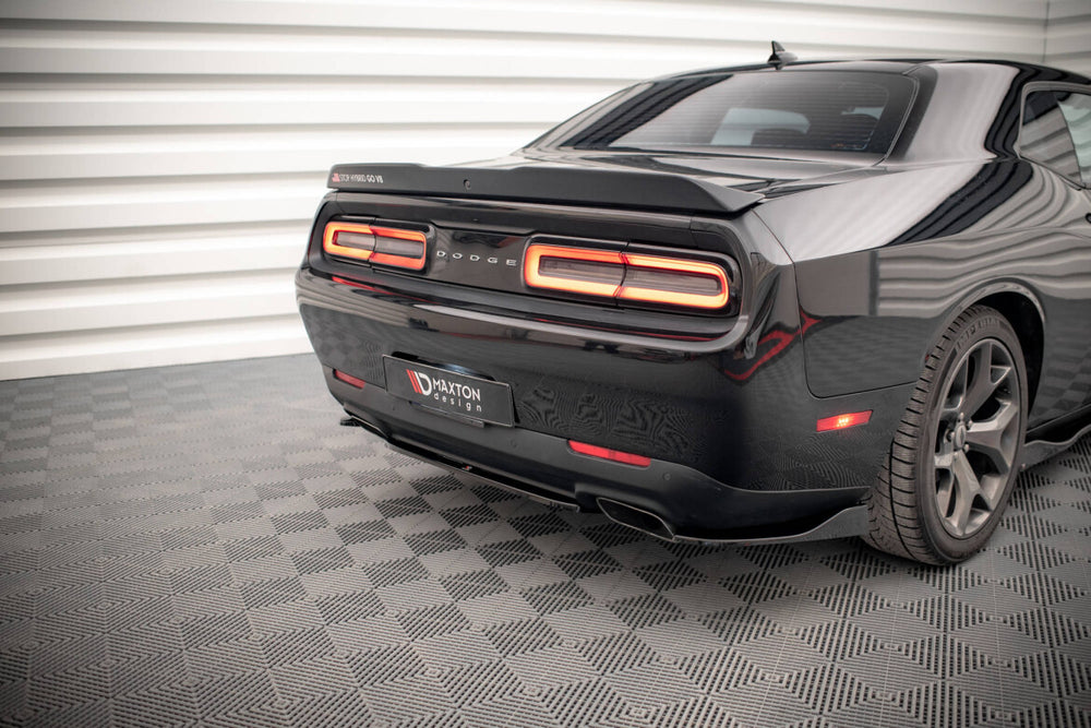 Maxton Parts - Diffusor Flaps passend für Dodge Challenger GT Mk3 FL schwarz Hochglanz