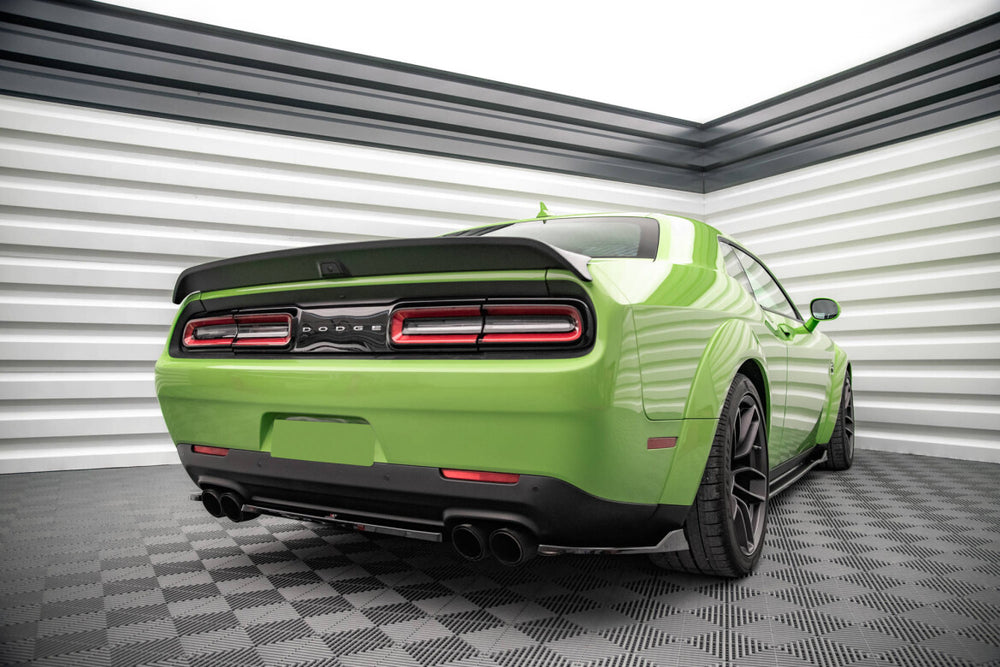 Maxton Parts - Diffusor Flaps passend für Dodge Challenger SRT Hellcat Widebody Mk3 schwarz Hochglanz