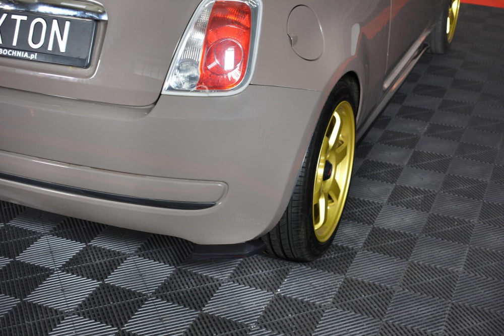 Maxton Parts - Diffusor Flaps passend für Fiat 500 Hatchback vor FL schwarz Hochglanz