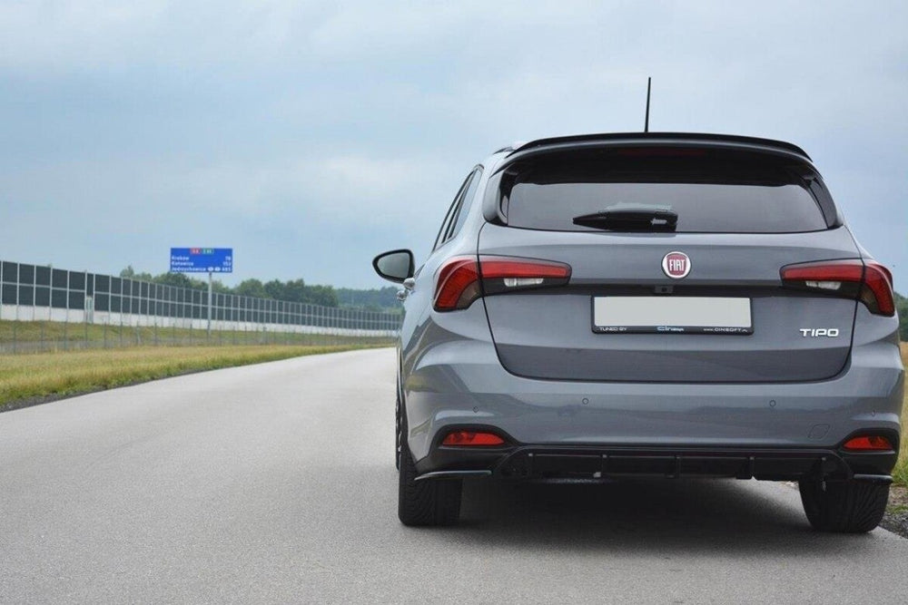 Maxton Parts - Diffusor Flaps passend für Fiat Tipo S-Design schwarz Hochglanz