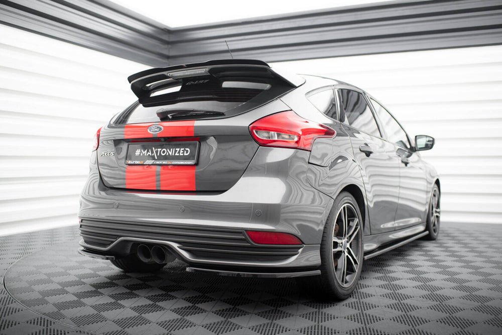 Maxton Parts - Diffusor Flaps passend für Ford Focus ST Mk3 FL schwarz Hochglanz (FO-FO-3F-ST-RSD1-G)