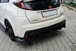 Maxton Parts - Diffusor Flaps passend für Honda Civic IX TYPE R schwarz Hochglanz