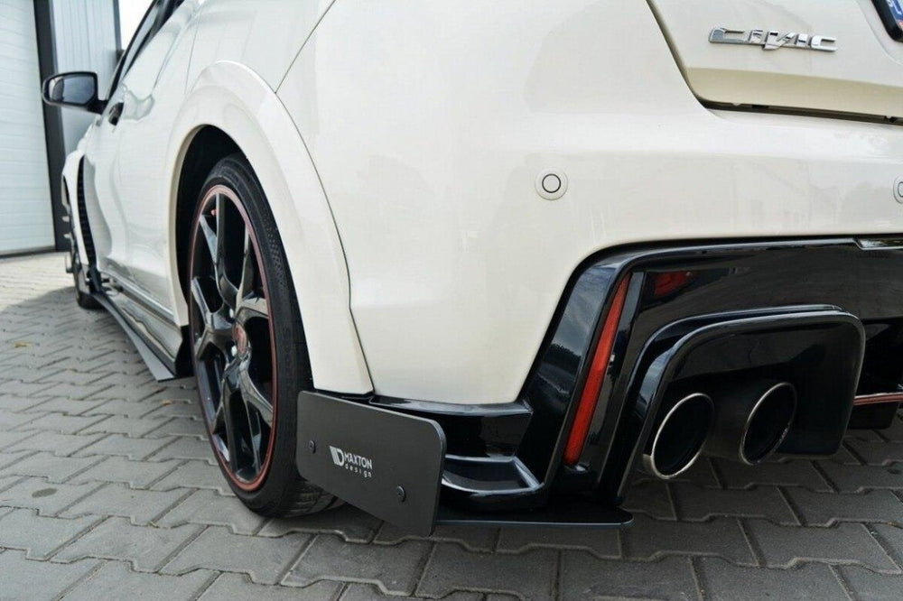 Maxton Parts - Diffusor Flaps passend für Honda Civic IX TYPE R schwarz matt